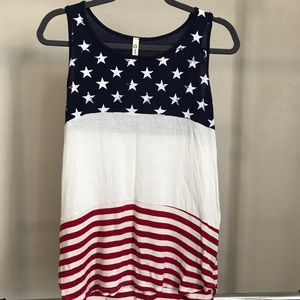 BOUTIQUE | Small American Flag Tank Top